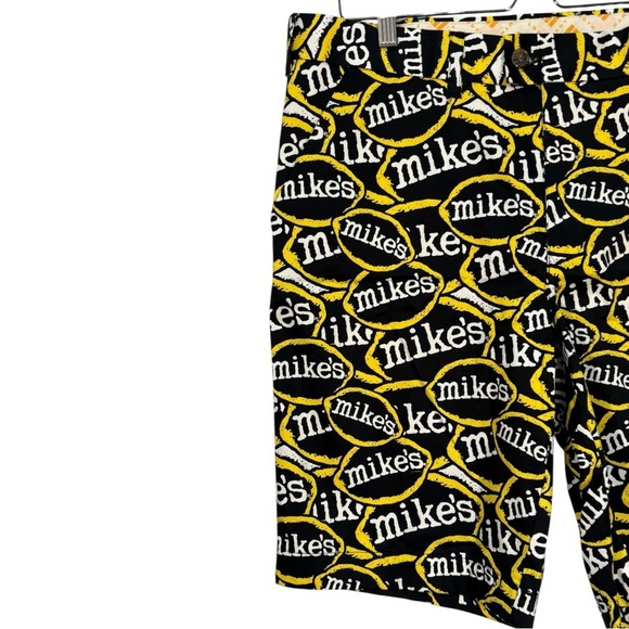 LOUDMOUTH Mikes Hard Lemonade Chino Shorts Size 36 - Picture 3 of 9